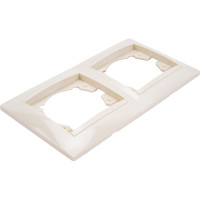 Двухпостовая горизонтальная рамка, слоновая кость TDM ELECTRIC Лама SQ1815-0130