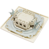 Трехклавишный выключатель TDM ELECTRIC с подсветкой, слоновая кость Таймыр SQ1814-0106