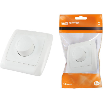 Светорегулятор белый RL 600 Вт серия "Онега" TDM ELECTRIC SQ1805-0009