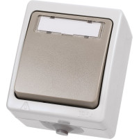 Звонковая кнопка с полем для надписи TDM ELECTRIC IP54 Вуокса SQ1803-0006