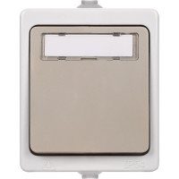 Звонковая кнопка с полем для надписи TDM ELECTRIC IP54 Вуокса SQ1803-0006