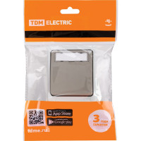 Звонковая кнопка с полем для надписи TDM ELECTRIC IP54 Вуокса SQ1803-0006