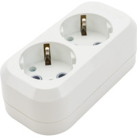Розеточная колодка TDM ELECTRIC 2 гнезда 16А белая SQ1806-0015