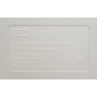 Розеточная колодка TDM ELECTRIC 2 гнезда 16А белая SQ1806-0015