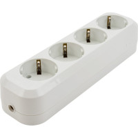 Розеточная колодка TDM ELECTRIC 4 гнезда 16А белая SQ1806-0014
