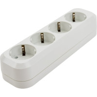 Розеточная колодка TDM ELECTRIC 4 гнезда 16А белая SQ1806-0014