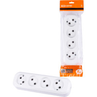 Розеточная колодка TDM ELECTRIC 4 гнезда 10А белая SQ1806-0011