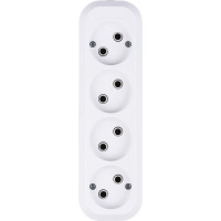 Розеточная колодка TDM ELECTRIC 4 гнезда 10А белая SQ1806-0011