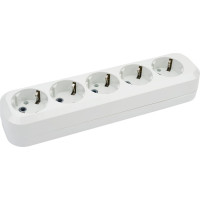Розеточная колодка TDM ELECTRIC 5 гнезд 16А белая SQ1806-0035