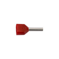 Штыревой втулочный изолированный наконечник TDM ELECTRIC двойной НШвИ 2 0,75х8 100 шт SQ0521-0002