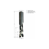 Фреза спиральная монолитная (8x32x80 мм; хвостовик 8 мм; RH) CMT 190.080.11