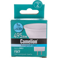 Светодиодная лампа 7Вт 220В Camelion LED7-JCDR/845/GU5.3 11657