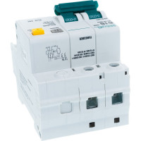 Автоматический выключатель дифференциального тока (АВДТ) DEKraft ДИФ-101, 2 Р, хар-ка C, 16 A, 30 мА, тип AC, 4.5 кА 15003DEK