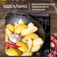 Казан с крышкой-сковородой FORESTER CI-01