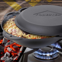 Казан с крышкой-сковородой FORESTER CI-01