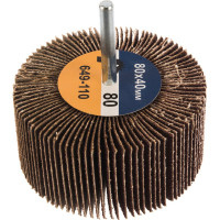 Круг лепестковый с оправкой (80х40 мм; P 80) ПРАКТИКА 649-110