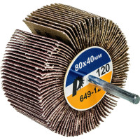 Круг лепестковый с оправкой (80х40 мм; P120) ПРАКТИКА 649-127