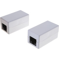 Кабельный соединитель RJ45-RJ45 (8P8C), Кат.5e Класс D, 100МГц, неэкранированный, белый, 10шт NETLAN EC-UCB-55-UD2-WT-10