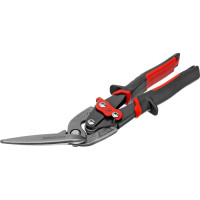 Ножницы по металлу GROSS PIRANHA 270 мм, прямой и левый проходной рез, сталь - СrMo, двухкомп. рук-ки 78331