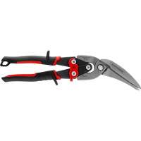 Ножницы по металлу GROSS PIRANHA 270 мм, прямой и левый проходной рез, сталь - СrMo, двухкомп. рук-ки 78331