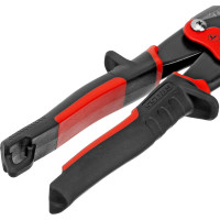 Ножницы по металлу GROSS PIRANHA 270 мм, прямой и левый проходной рез, сталь - СrMo, двухкомп. рук-ки 78331