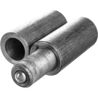 Галтованная петля для металлических дверей СИБИН цилиндрической формы с впрессованным шариком 28x120мм 37617-120-28