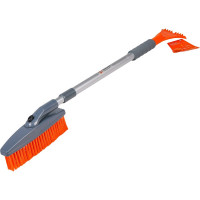 Щетка от снега + скребок Airline мягкая щетина, поворотная голова, телескоп.рукоятка 86-123см AB-R-06