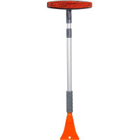 Щетка от снега + скребок Airline мягкая щетина, поворотная голова, телескоп.рукоятка 86-123см AB-R-06