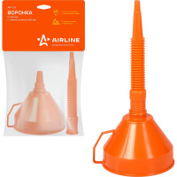 Воронка Airline D-160мм с гибким носиком, L=360мм, латунная сетка, пакет с навершием APF-03