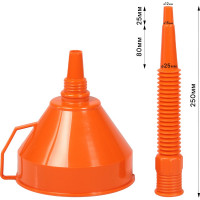 Воронка Airline D-160мм с гибким носиком, L=360мм, латунная сетка, пакет с навершием APF-03