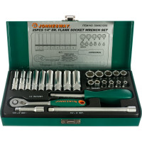 Набор торцевых головок стандартных и глубоких Jonnesway S04H2125S 1/4"4-13 мм, 25 пр. 47199 047199