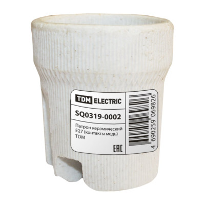 Керамический патрон E27 TDM ELECTRIC SQ0319-0002