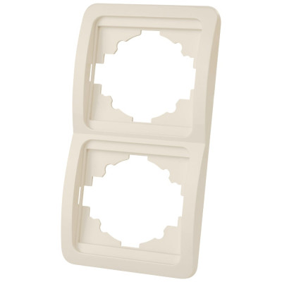 Рамка 2-ая вертикальная слоновая кость серия "Валдай" TDM ELECTRIC SQ1804-0118