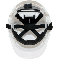 Защитная каска ЕЛАНПЛАСТ Форвард белая, из ABS-PC К-05 (КАС105.1)