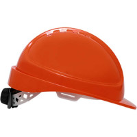 Защитная каска ЕЛАНПЛАСТ Форвард оранжевая, из ABS-PC К-05 (КАС105.2)