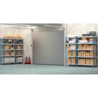 Стеллаж IRONMEBEL Optimus Hook 2 в 1, h-2400 мм, 5 полок, 1000x400 мм m-ot.000.003