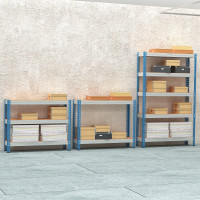 Стеллаж IRONMEBEL Optimus Hook 2 в 1, h-2400 мм, 5 полок, 1000x400 мм m-ot.000.003