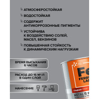 Грунт-эмаль FERRUM LAB по ржавчине 3 в 1 белая полуматовая база А, банка 1,8 л 213368