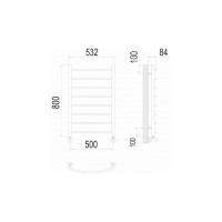 Полотенцесушитель водяной Классик П8 500x800 Terminus 4670078530271