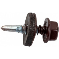 Кровельный саморез КРЕП-КОМП 4,8x19, RAL8017, темно-коричневый, 250 шт. ск48198017кф