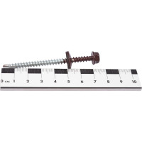 Кровельный саморез КРЕП-КОМП 4,8x70, RAL8017, тёмно-коричневый, 100 шт. ск708017кф