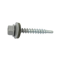 Кровельный саморез КРЕП-КОМП 4,8x35, RAL7004, серый, 250 шт. ск357004кф