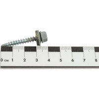 Кровельный саморез КРЕП-КОМП 4,8x35, RAL7004, серый, 250 шт. ск357004кф