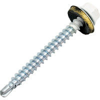 Кровельный саморез КРЕП-КОМП 4,8x51, RAL9003, белый сигнальный, 100 шт. ск519003кф