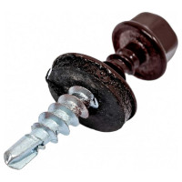 Кровельный саморез КРЕП-КОМП 4,8x29, RAL8017, тёмно-коричневый, 250 шт. ск298017кф