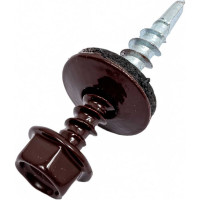 Кровельный саморез КРЕП-КОМП 4,8x29, RAL8017, тёмно-коричневый, 250 шт. ск298017кф