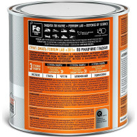 Грунт-эмаль FERRUM LAB по ржавчине 3 в 1 белая полуматовая база А, банка 0,7 л 213367