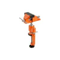 Тиски СПЕЦ настольные поворотные моделирования,ТНМ-75А алюминиевые губки 75мм, 3335