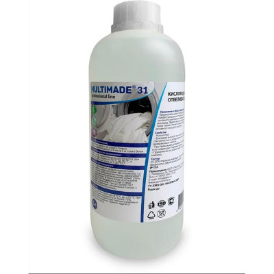 Кислородный отбеливатель Мультимэйд 31 для белья профессиональная стирка, 1 л 4607002302598