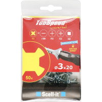 Шурупы ЕВРОПАРТНЕР TooSpeed 3x25 50 шт., Бита TS1 SC30 2516 1